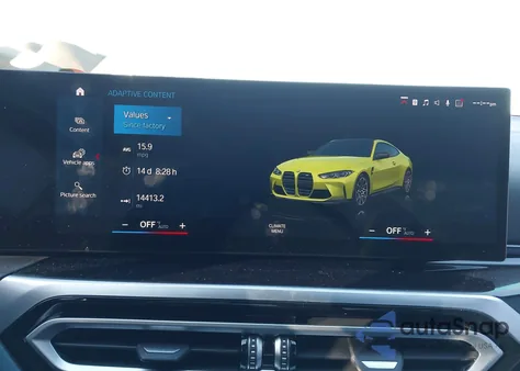 2024 BMW M4 Competition xDrive z USA, uszkodzony, nr VIN WBS43AZ01RCP07632